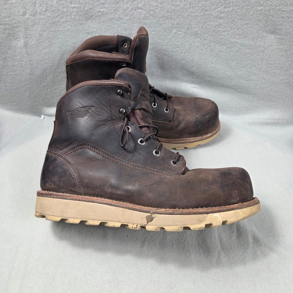 Red Wing Traction Tred Lite 2443 Mens 10 E2 Waterproof Safety Toe Work Boots
